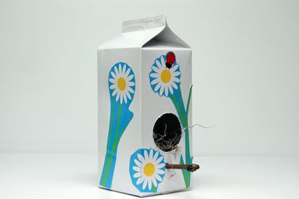 Milk Carton Birdhouse